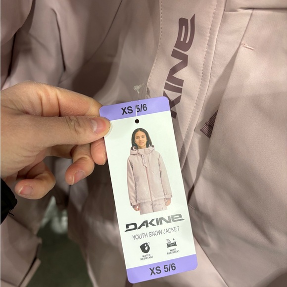 Dakine Kids' Snow Hooded Ski Water Wind Resistant Pink Jacket NWT XS S M L XL - Picture 4 of 7